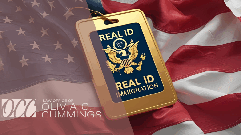REAL ID for immigrants traveling domestically – sample compliant license with TSA travel documents